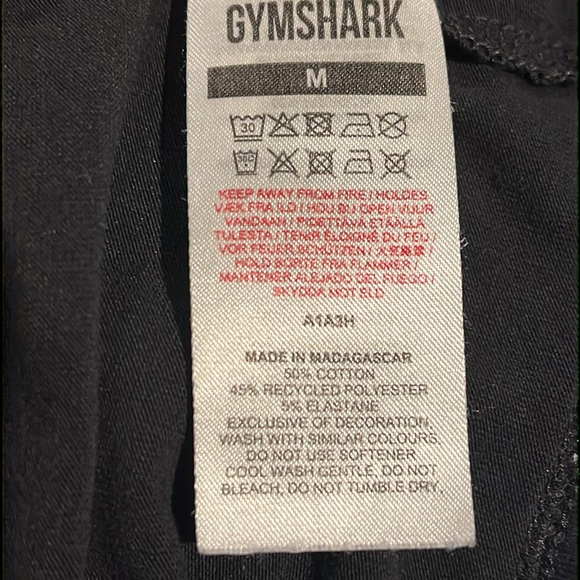 Gymshark Men’s Black Size Medium T-shirt - Picture 8 of 8